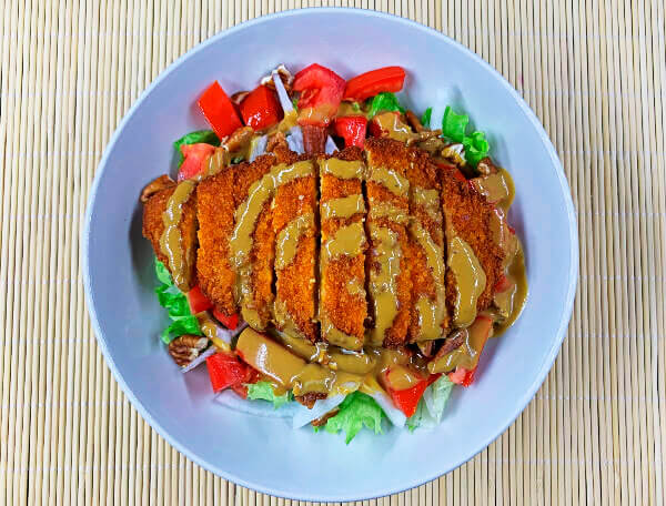 ensalada vegana crujiente