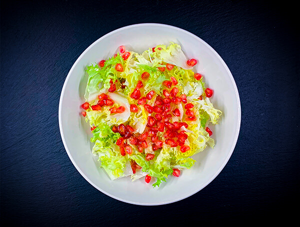 ensalada de escarola y granada