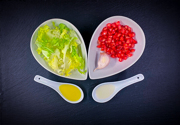 ingredientes para ensalada de escarola y granada