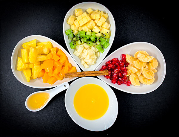 ingredientes macedonia de frutas